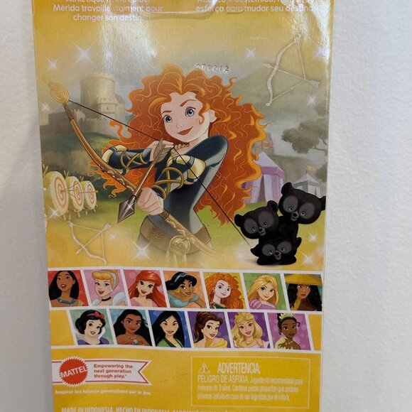 Disney Princess Merida Brave Doll Red Hair Teal Dress Matte Figure Gift Toy - Picture 7 of 11